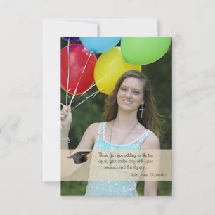 Graduation Transparency Photo Card