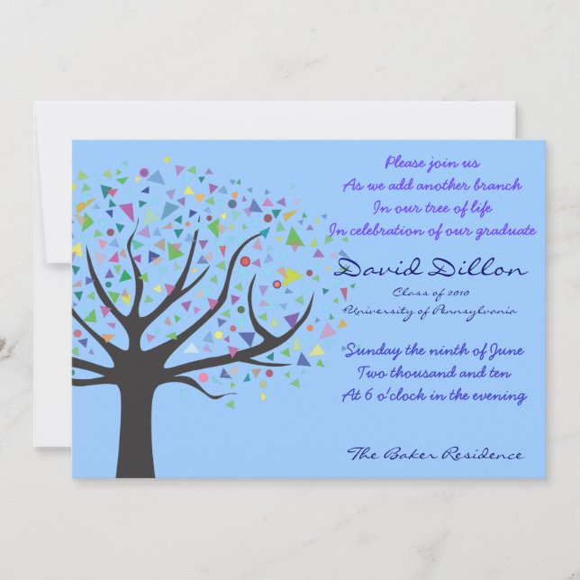 Graduation Tree of Life Invitation Class of 2010 (Front)