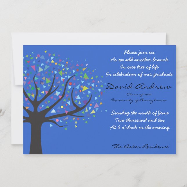 Graduation Tree of Life Invitation Class of 2010 (Front)