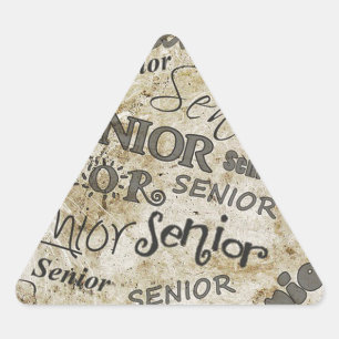 graduation triangle sticker