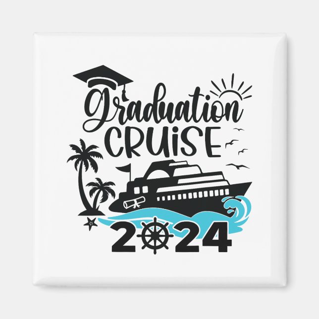 Graduation Trip Cruise 2024 Ship Party Cruise Wome Magnet (Front)
