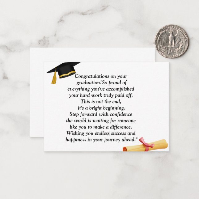  Graduation- Universal Design for all ages Card (Front/Back In Situ)