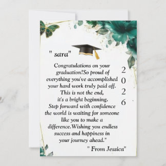  Graduation- Universal Design for all ages Invitation