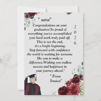  Graduation- Universal Design for all ages Invitation