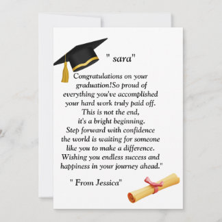  Graduation- Universal Design for all ages Invitation