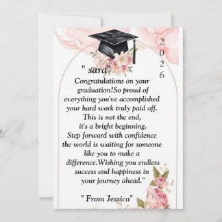  Graduation- Universal Design for all ages Invitation