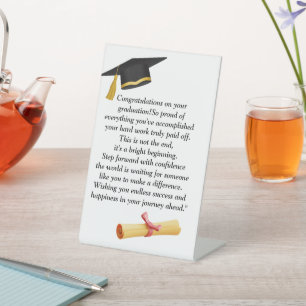 Graduation Universal Design for all ages / Pedestal Sign