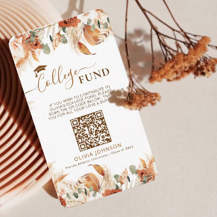 Graduation Venmo College Fund QR Code  Enclosure Card