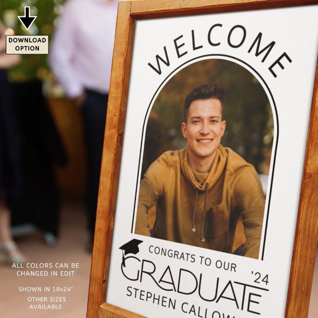 Graduation Welcome Arch Photo Congrats Graduate Poster (Creator Uploaded)