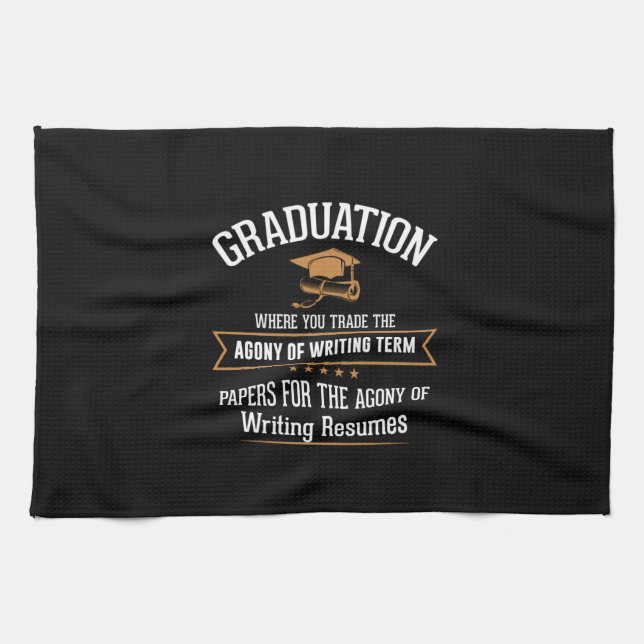 Graduation Where You Trade Tea Towel (Horizontal)