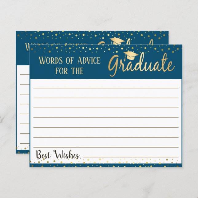 Graduation Words of Advice Paper Sheet (Front/Back)