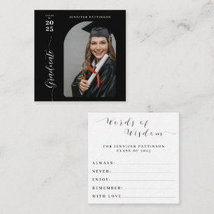 Graduation Words of Wisdom for Graduate Enclosure Card