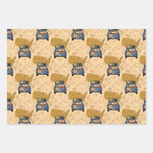 Graduation  wrapping paper sheet (Front)