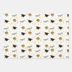 Graduation Wrapping Paper Sheet
