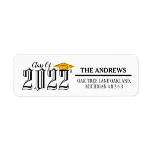 Graduations Class of 2024 Return Address Label