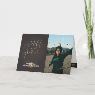 Graduations on your Graduation Black & Gold Card