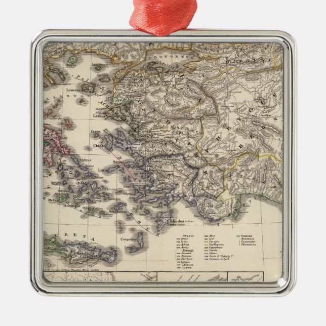 Graecia tempore migrationis doricae metal tree decoration (Front)