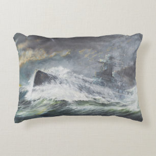 Graf Spee enters the Indian Ocean 3rd November Decorative Cushion