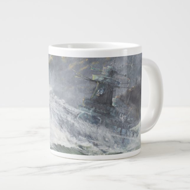 Graf Spee enters the Indian Ocean 3rd November Large Coffee Mug (Front Right)