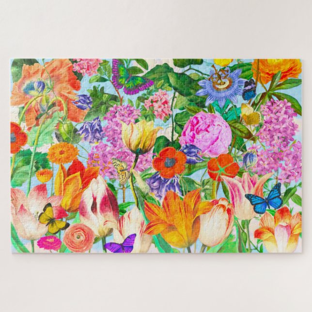 Graffi*tee Studios Field of Flowers Jigsaw Puzzle (Horizontal)