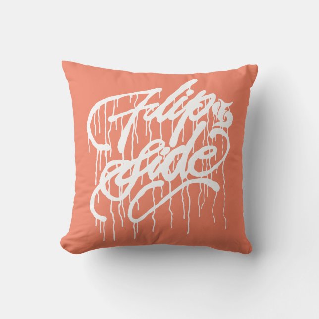 GRAFFIT DRIPPING PAINT CUSHION (Front)