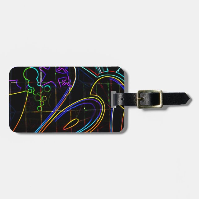 Graffiti 10 cd ltcna luggage tag (Front Horizontal)