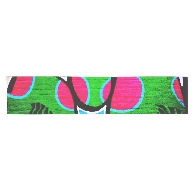 Graffiti 12 trcna short table runner (Horizontal)