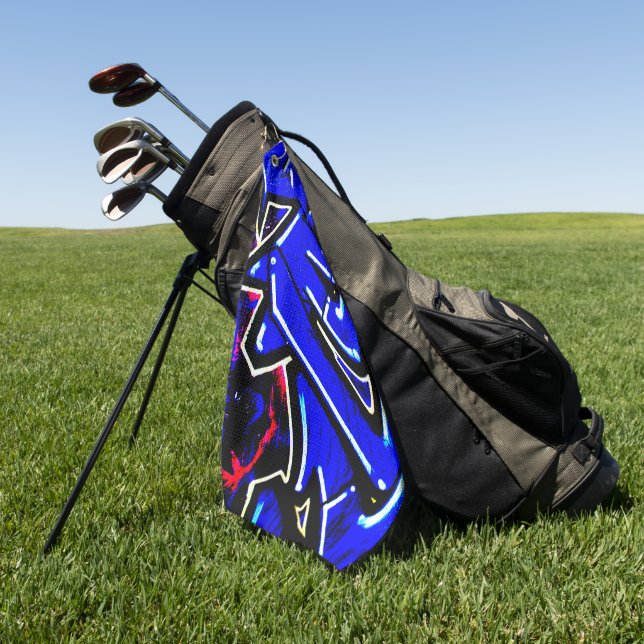 Graffiti 13 gtcnm golf towel (Green)