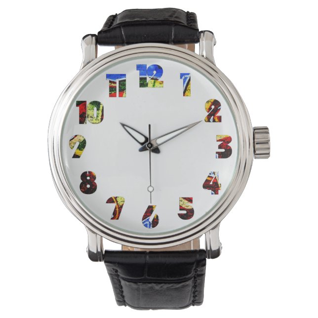 Graffiti 17 Number Overlay wam Watch (Front)
