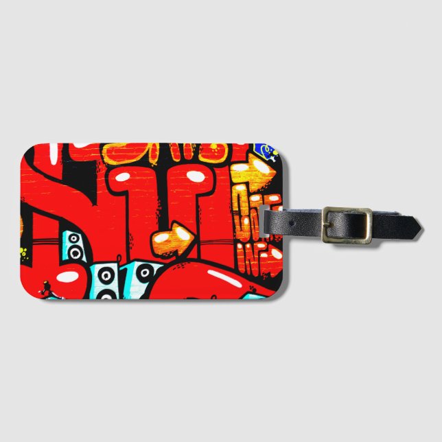 Graffiti 19 bc ltcna luggage tag (Front Horizontal)