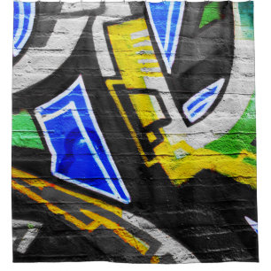 Graffiti 6 sccn shower curtain