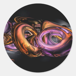 Graffiti Abstract Classic Round Sticker