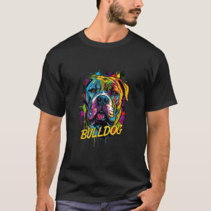Graffiti American Bulldog Mural Street for Pet Own T-Shirt