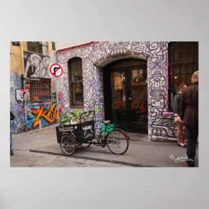 Graffiti and Bike Poster