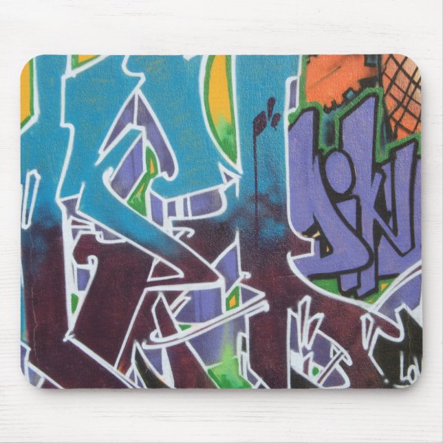 Graffiti and tags mouse pad (Front)
