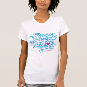 Graffiti Aqua-Purple T-Shirt