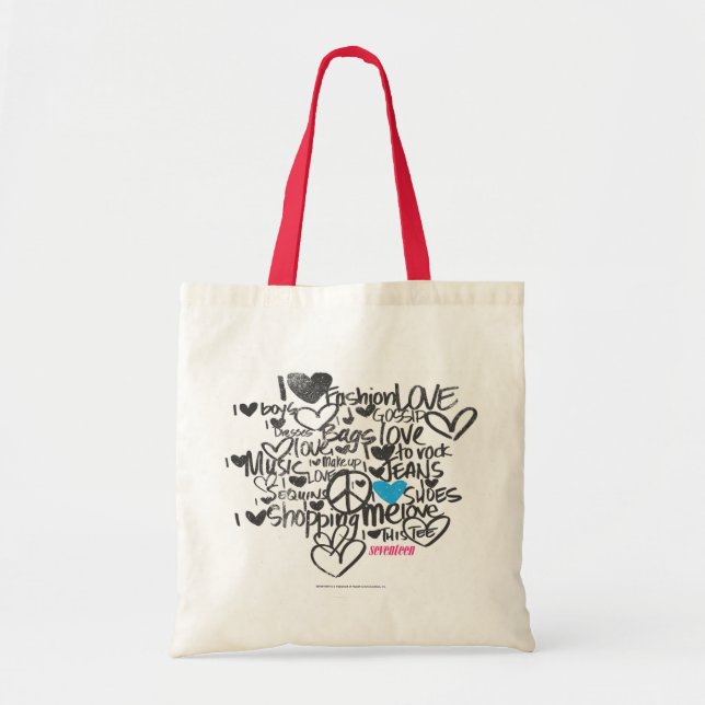 Graffiti Aqua Tote Bag (Front)