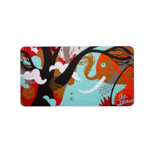 Graffiti Art Address Label