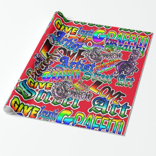 Graffiti Art Colourful Wrapping Paper