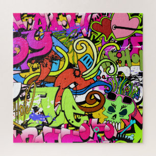 Graffiti Art: Hip-Hop Style Background Jigsaw Puzzle