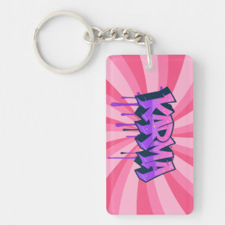 Graffiti art "KARMA" Key Ring
