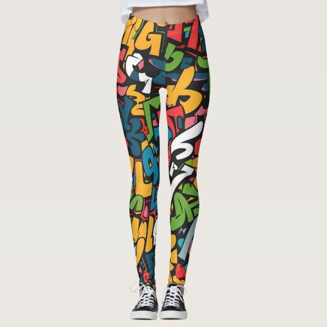 Graffiti art leggings (Front)