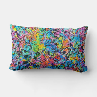 graffiti art lumbar cushion