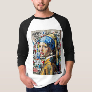 Graffiti art of world-famous paintings T-Shirt