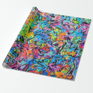 graffiti art  wrapping paper