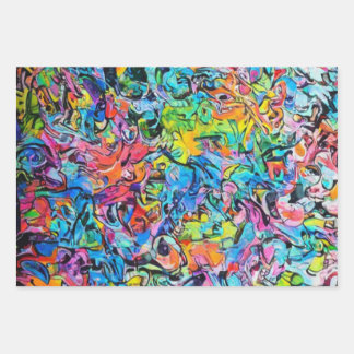 graffiti art wrapping paper sheet