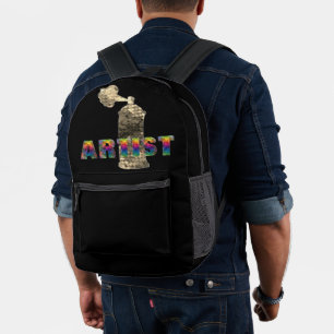 Graffiti Artist Colourful Spray Can Backpack