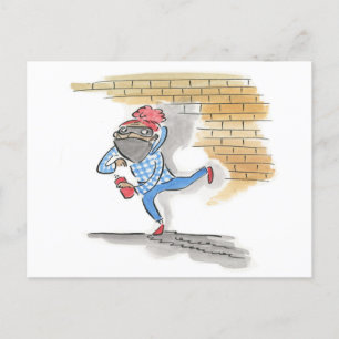 Graffiti Artist Postcard