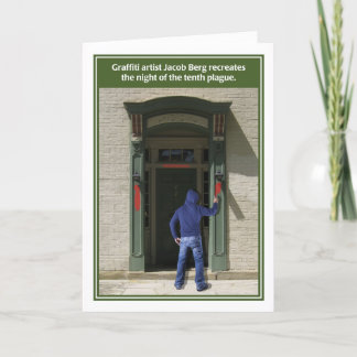 Graffiti Artist Tenth Plague Funny Passover Card