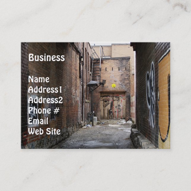 Graffiti Artist Wall Art Business Card (Front)